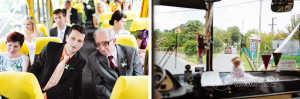 Jízda svatebním autobusem