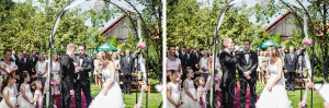 Ženich pije slivovici před vstupem do manželství