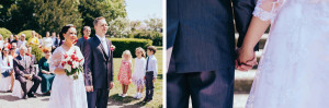 Fotografie nevěsty a ženicha na obřadu v Náměšti na Hané