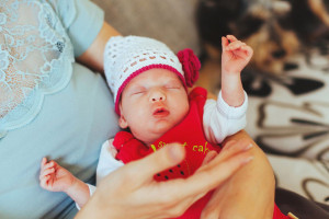Fotografie miminka s maminkou