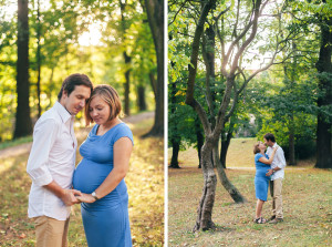 Těhotenské fotografie v parku