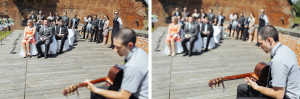 Fotografie doprovodné muziky u obřadu